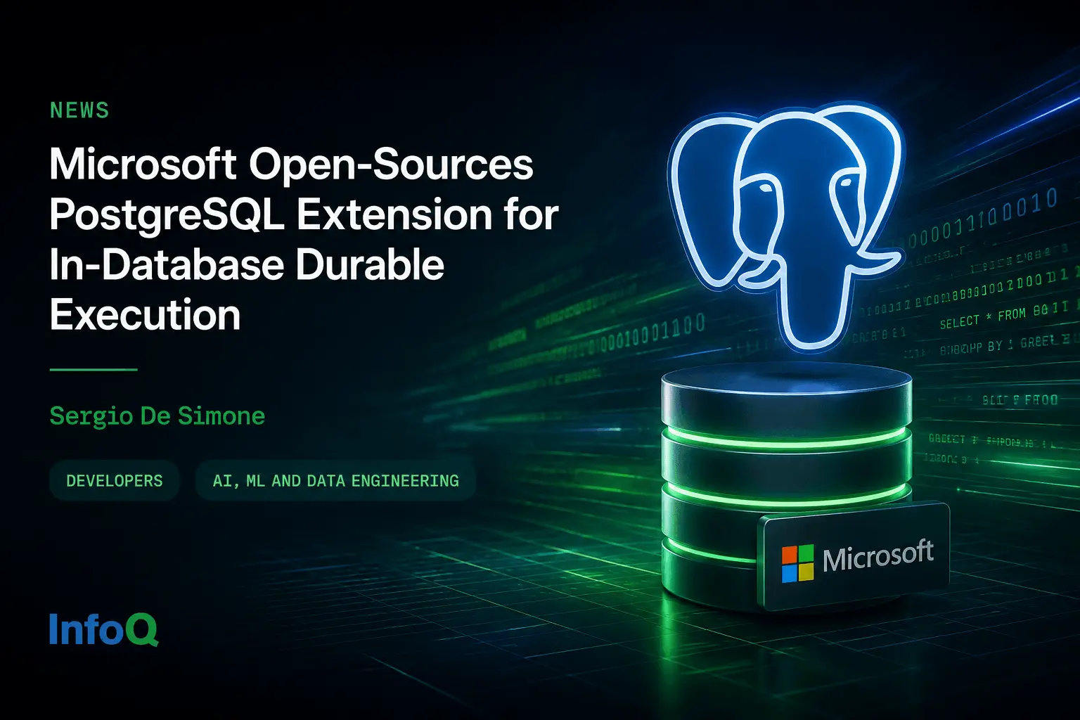 Microsoft Open-Sources PostgreSQL Extension for In-Database Durable Execution